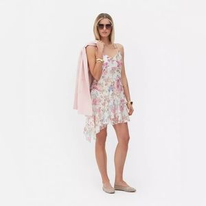 Rita Ora Floral Ruffle Mini Dress